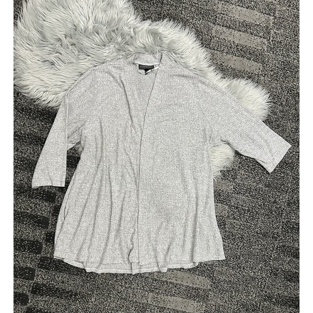 Lane Bryant‎ Women's Knit Gray Heathered Cardigan Size 22/24